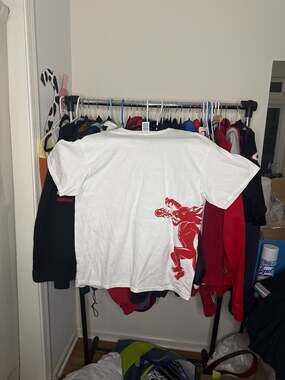 Fireball Whisky Logo Promo Graphic T-Shirt White Size XL